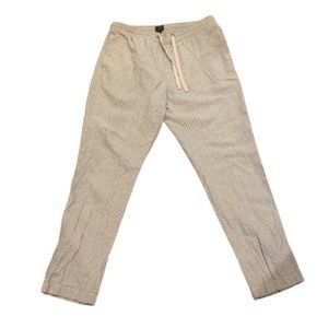 Men’s JCrew blue seersucker drawstring pants. 35W x 32L